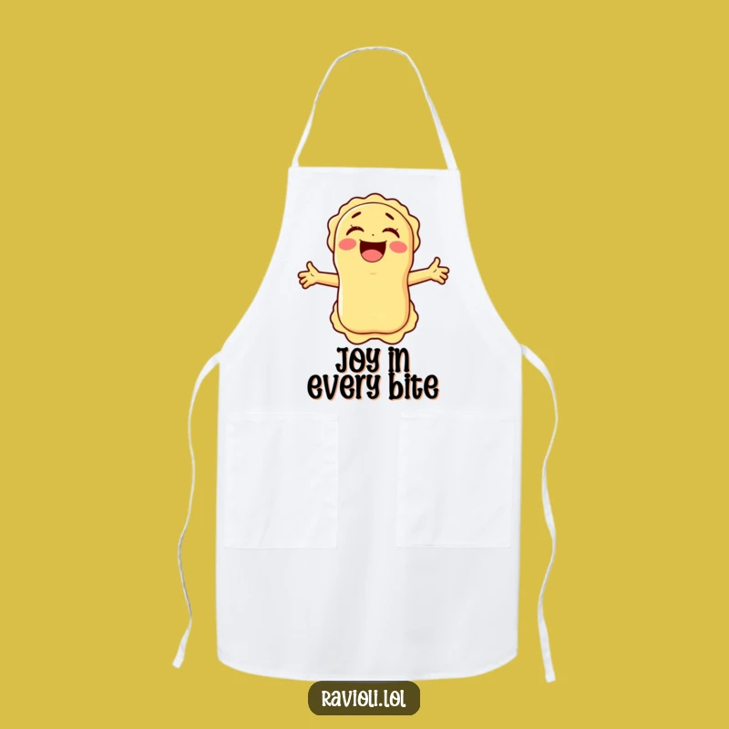 Funny Laughing Ravioli Apron - Hilarious Kitchen Accessory for Joyful Cooks