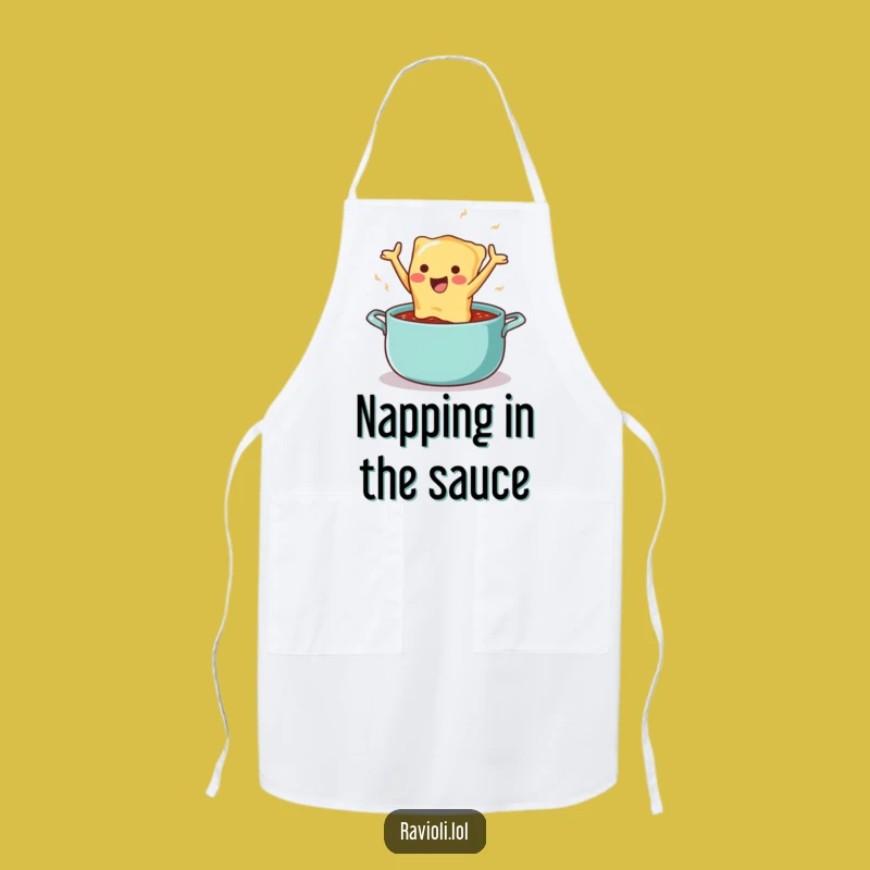 Funny Ravioli Chef Apron - Hilarious Italian Cooking Accessory for Foodies