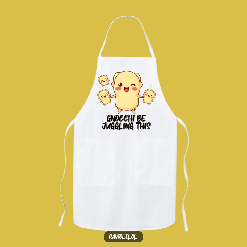 Funny Ravioli Juggling Apron - Chef's Pasta Pal Fun!