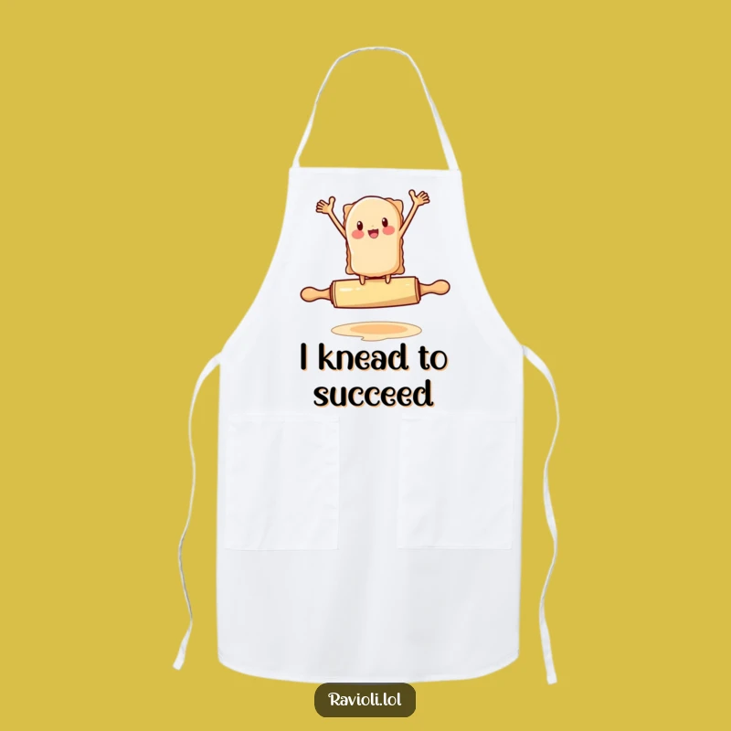 Funny Ravioli Apron: Hilarious Rolling Pin Balance, Kitchen Challenge Gift