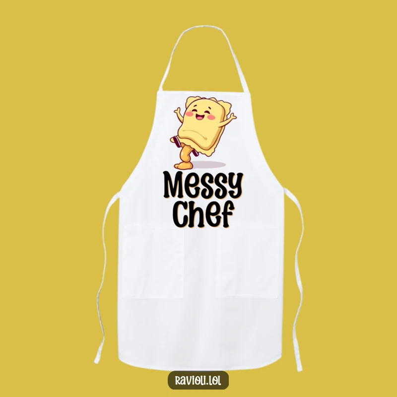 Funny Ravioli Cartwheel Apron: Giggling Acrobat Apron, Perfect Gift