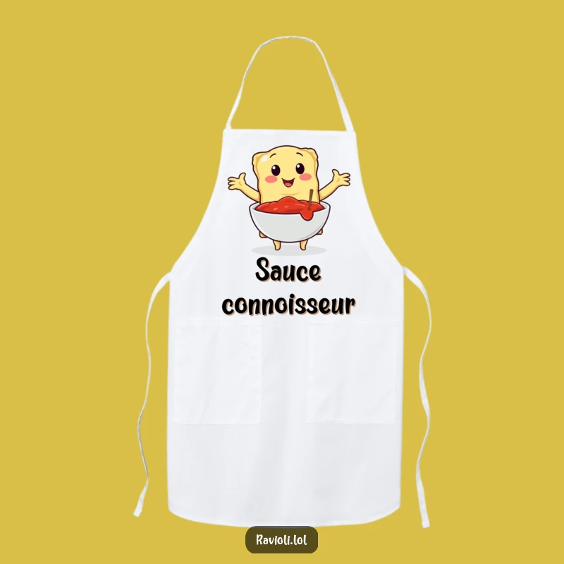 Funny Ravioli Marinara Chef Apron - Italian Sauce Lover Cooking Gift