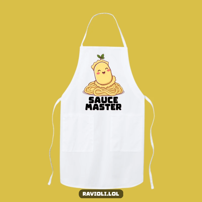 Funny Ravioli Pasta Hill Apron - Cook with Comedy Funny Gift