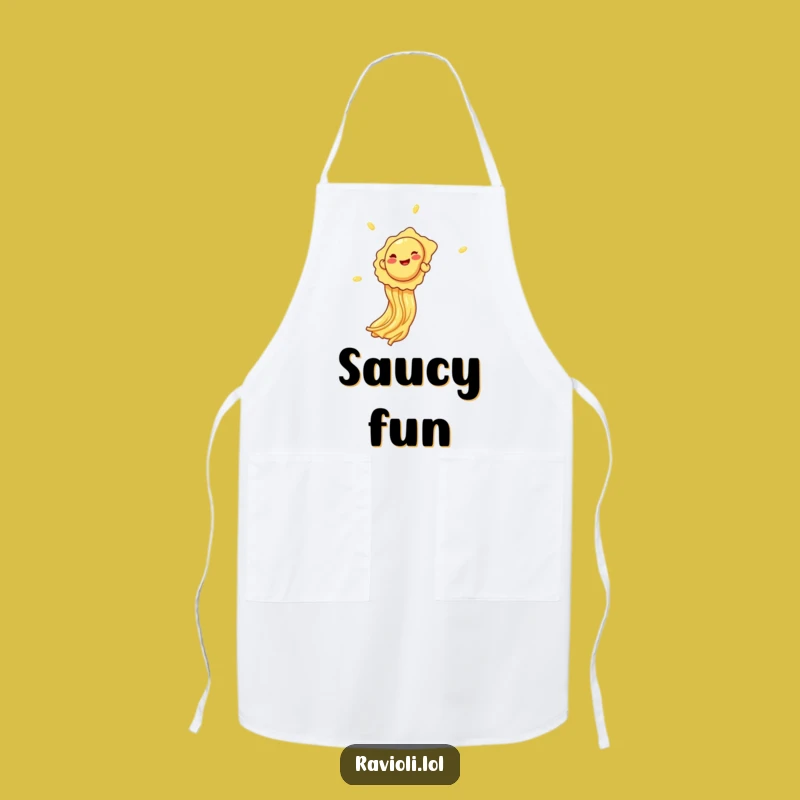 Funny Giggle Ravioli Apron: Cook with Joy in This Hilarious Funny Gift Kitchenware