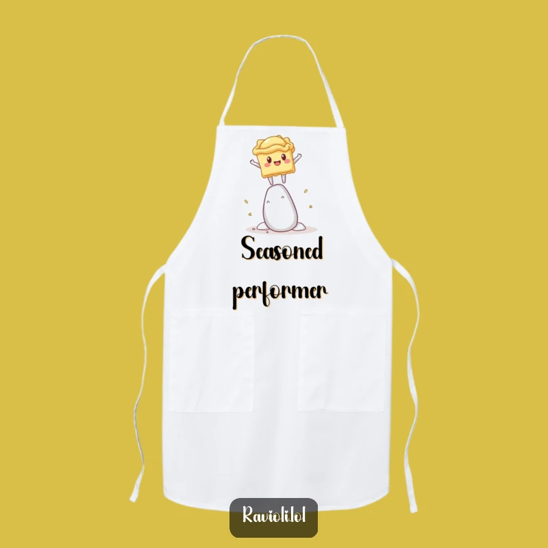 Funny Ravioli Salt Shaker Apron - Hilarious Chef's Accessory for Foodies