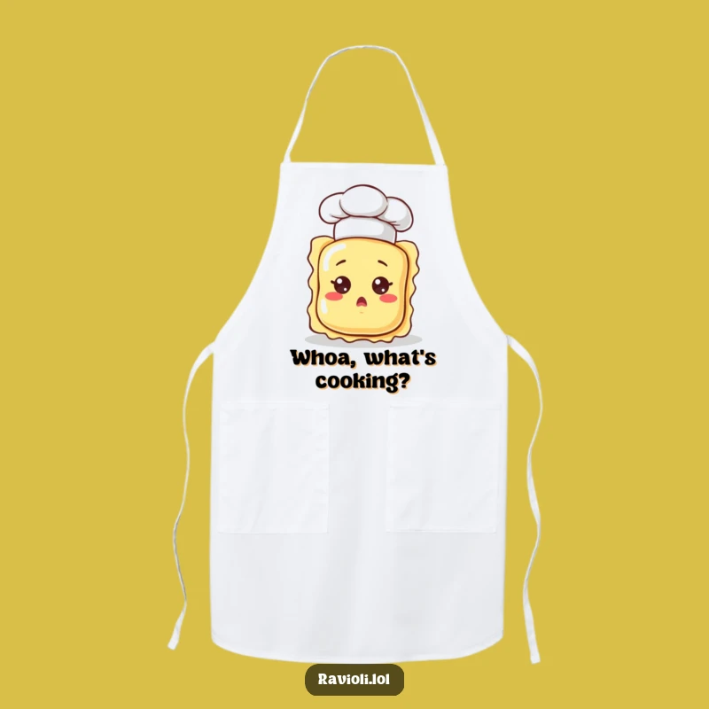 Funny Surprised Ravioli Apron - Hilarious Chef Accessory for Astonished Cooks