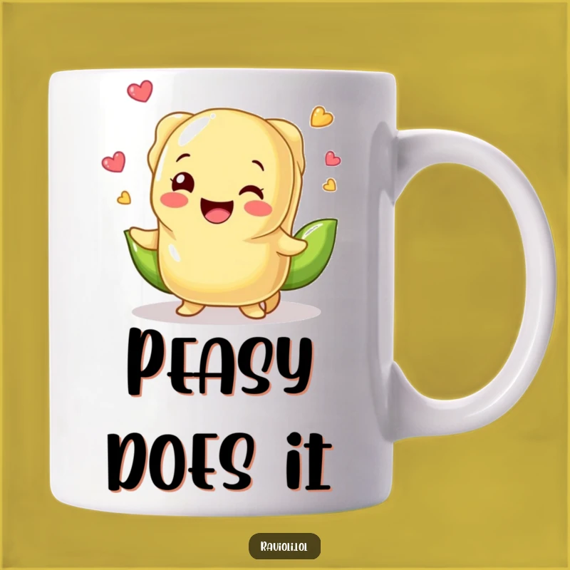 Funny Ravioli Juggling Peas Mug - The Perfect Whimsical Kitchen Gift