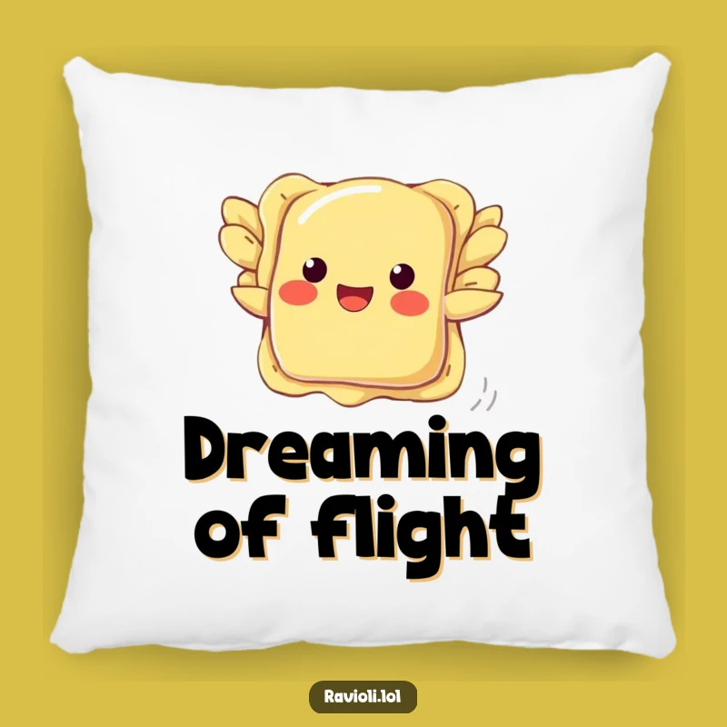 Funny Ravioli Flying Pillow: Comfy Pasta Wings Cushion, Perfect Gift