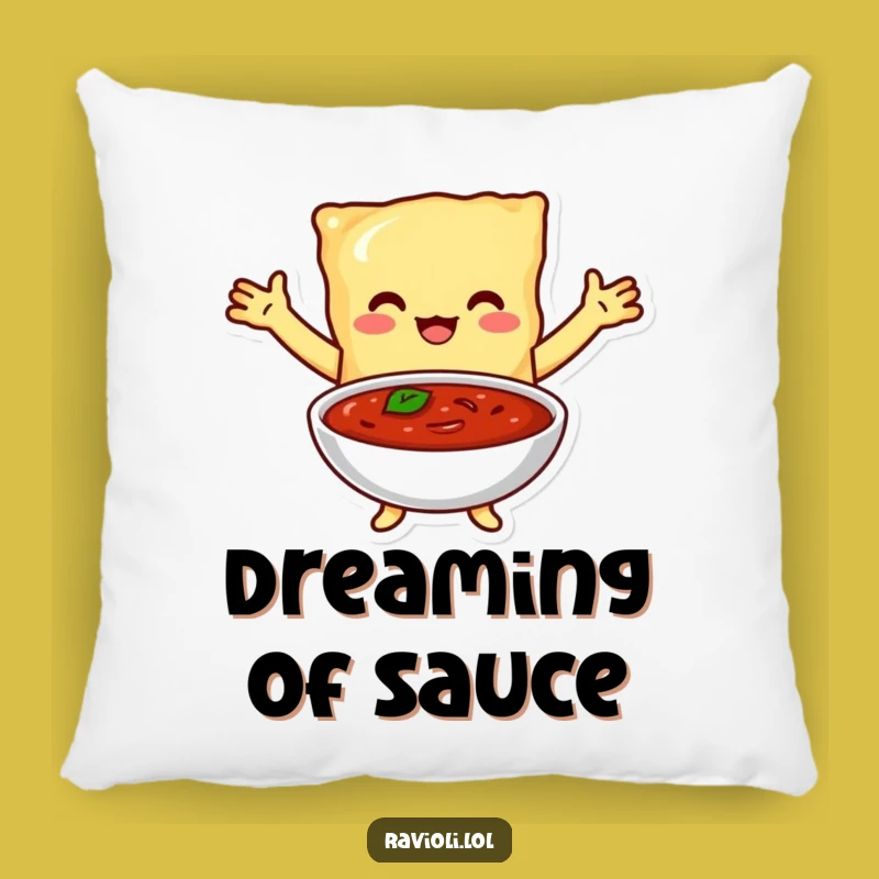 Funny Ravioli Marinara Hug Pillow - Cozy Cushion for Sauce Lovers