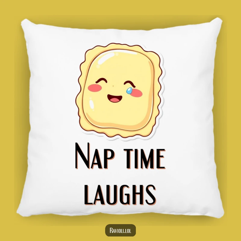 Funny Ravioli Giggling Tear Pillow - Cozy Comfort & Expressive Humor Gift