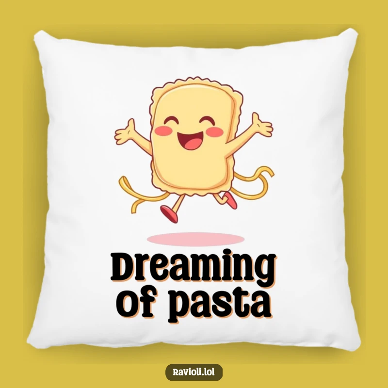 Funny Ravioli Jump Pillow: Comfy Pasta Pal Pillow, Great Gift