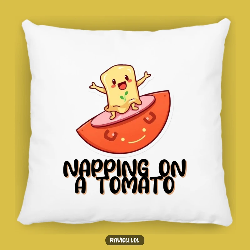 Funny Ravioli Surf Pillow: Comfort and Humor for Your Beachy Abode