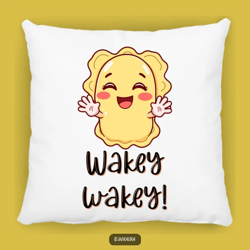 Funny Ravioli Waving Hand Pillow: Cozy Comfort and Cartoon Cheer Gift