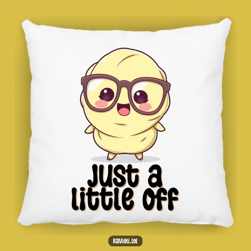 Funny Ravioli Pillow: Tripping Character Couch Cushion, Comfy & Hilarious Gift