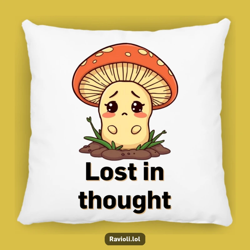 Funny Confused Ravioli Pillow: Snuggle with Uncertainty in This Hilarious Funny Gift