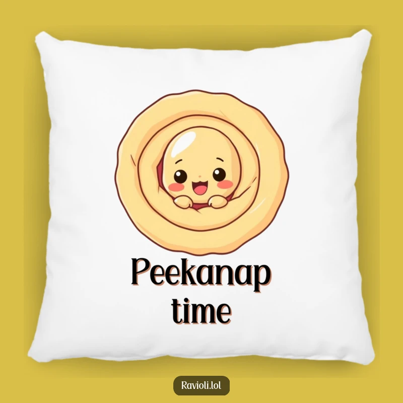 Funny Ravioli Dough Swirl Pillow: Cozy Comfort with Peek-a-Boo Fun Gift