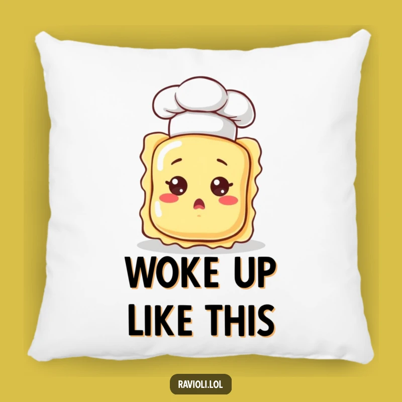 Funny Surprised Ravioli Pillow - Cozy & Hilarious Comfort for Your Home