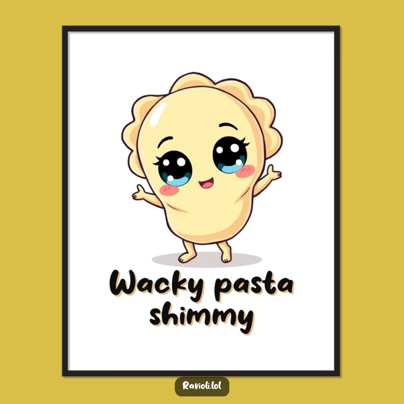 Funny Dancing Ravioli Digital Art: Instant Party for Your Space