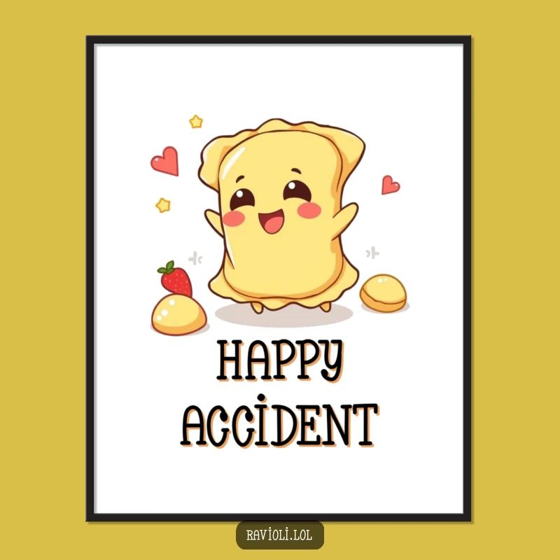 Funny Ravioli Trip Digital Art: Instant Messy Fun, Perfect Humorous Decor