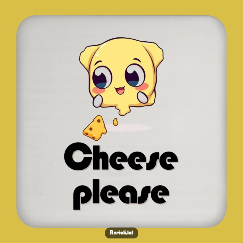 Funny Ravioli Cheese Catcher Coaster - Protect Surfaces Humorously Gift