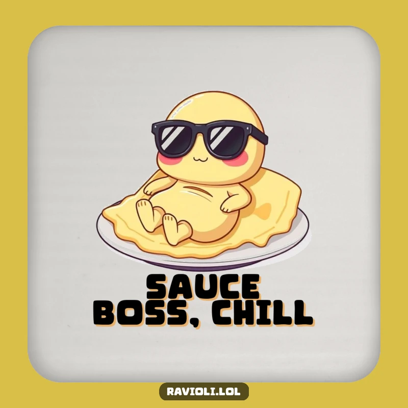 Funny Ravioli Drink Coaster: Protect Surfaces With Italian Humor