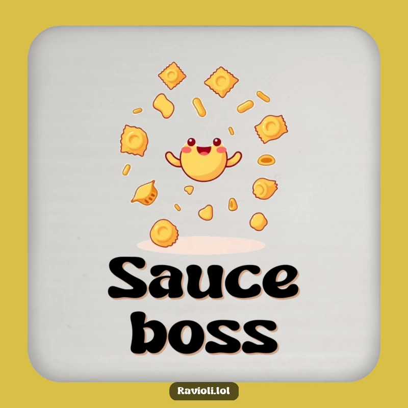 Funny Ravioli Juggling Coaster - Hilarious Protection for Your Surfaces