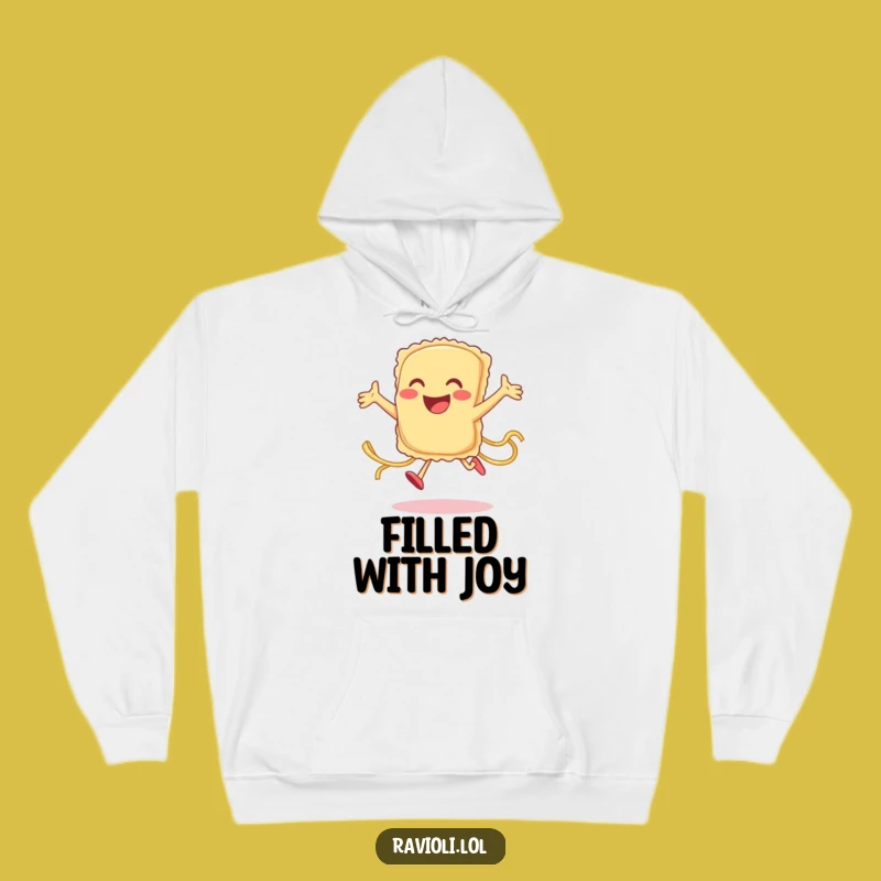 Funny Ravioli Jump Hoodie: Cozy Pasta Pal Sweatshirt, Ultimate Gift