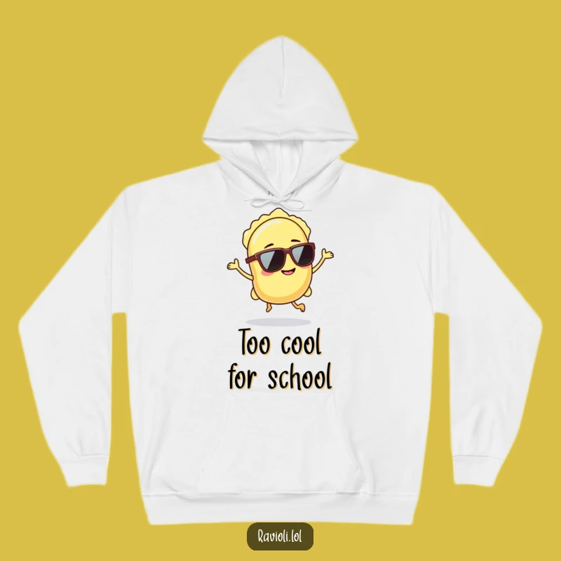 Funny Ravioli Sunglasses Hop Hoodie - Cozy Pasta Comfort