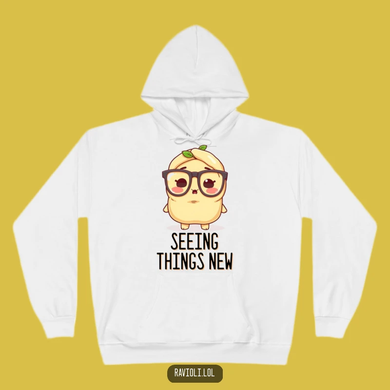 Funny Ravioli Glasses Hoodie: Cozy Curiosity, Ultimate Humorous Gift