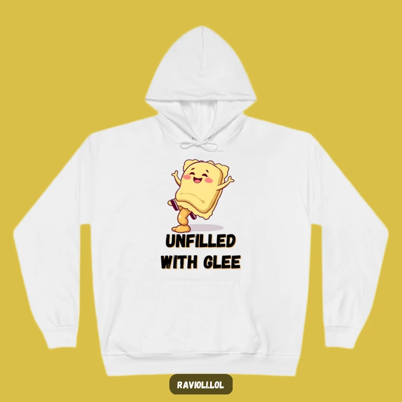 Funny Ravioli Cartwheel Hoodie: Cozy Giggling Pasta Pal Sweatshirt, Gift
