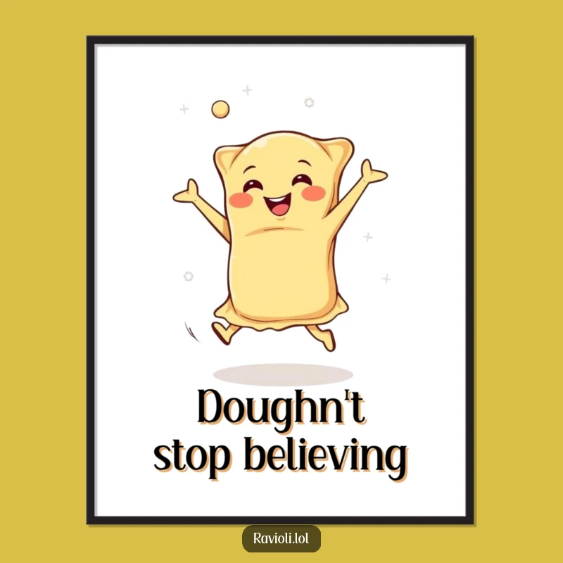 Free Printable Wall Art: Cartwheeling Ravioli, Fun Downloadable Decor for Playful Spaces