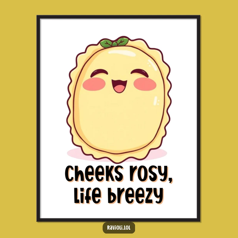 Free Printable Wall Art: Giggling Ravioli, Hilarious Downloadable Decor for Cheerful Spaces