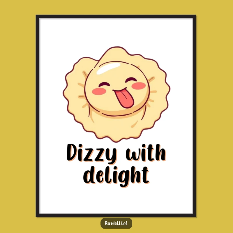 Free Printable Wall Art: Silly Spinning Ravioli! Hilarious Downloadable Decor