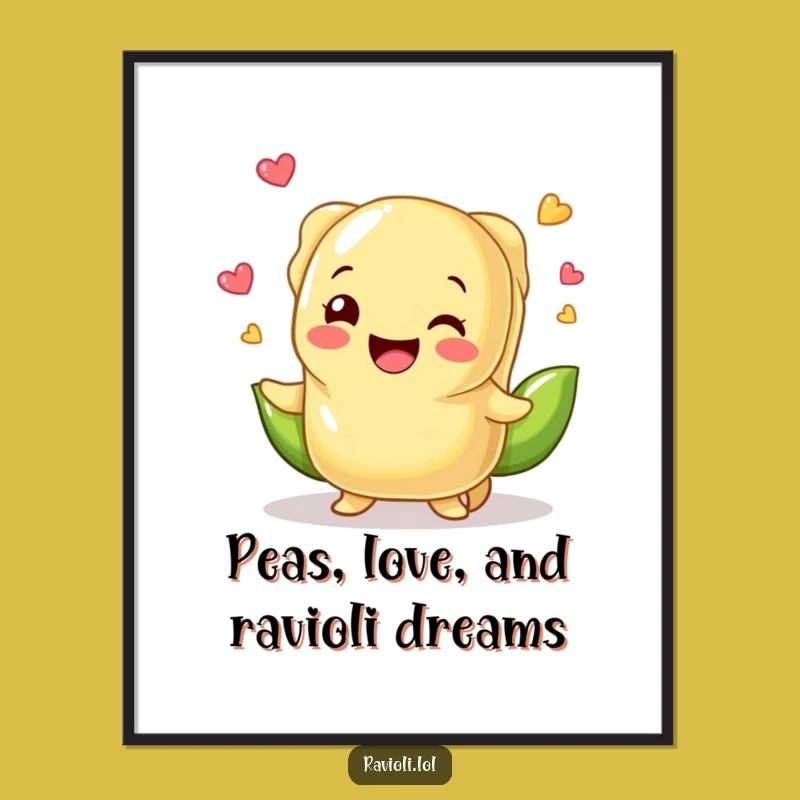 Free Printable Ravioli Juggling Peas Wall Art: Hilarious Downloadable Decor for Your Kitchen