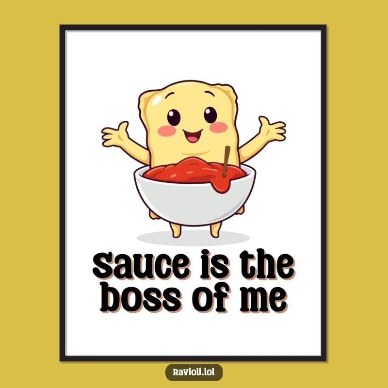 Free Printable Ravioli Wall Art: Marinara Hug Decor, Downloadable Art