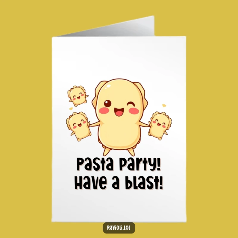Free Printable Funny Ravioli Birthday Card - DIY Downloadable Gift