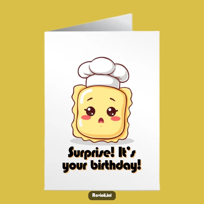Free Printable Surprise Ravioli Birthday Card - Funny Downloadable Gift