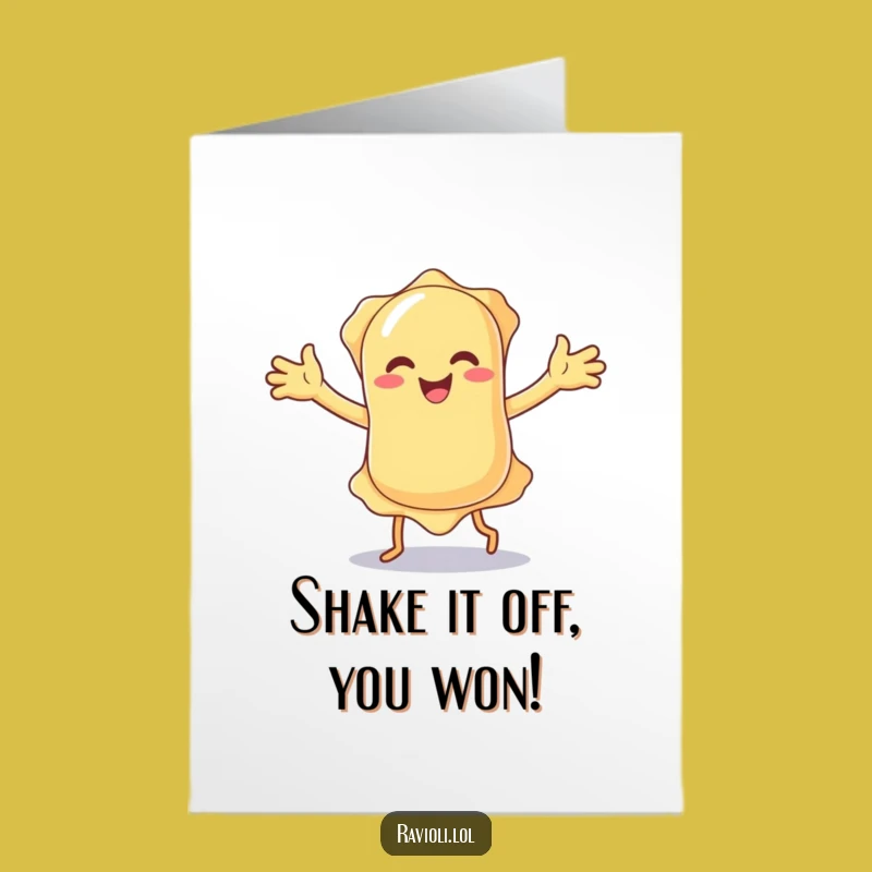 Free Printable Congrats Ravioli Dance Card - Funny Downloadable Gift
