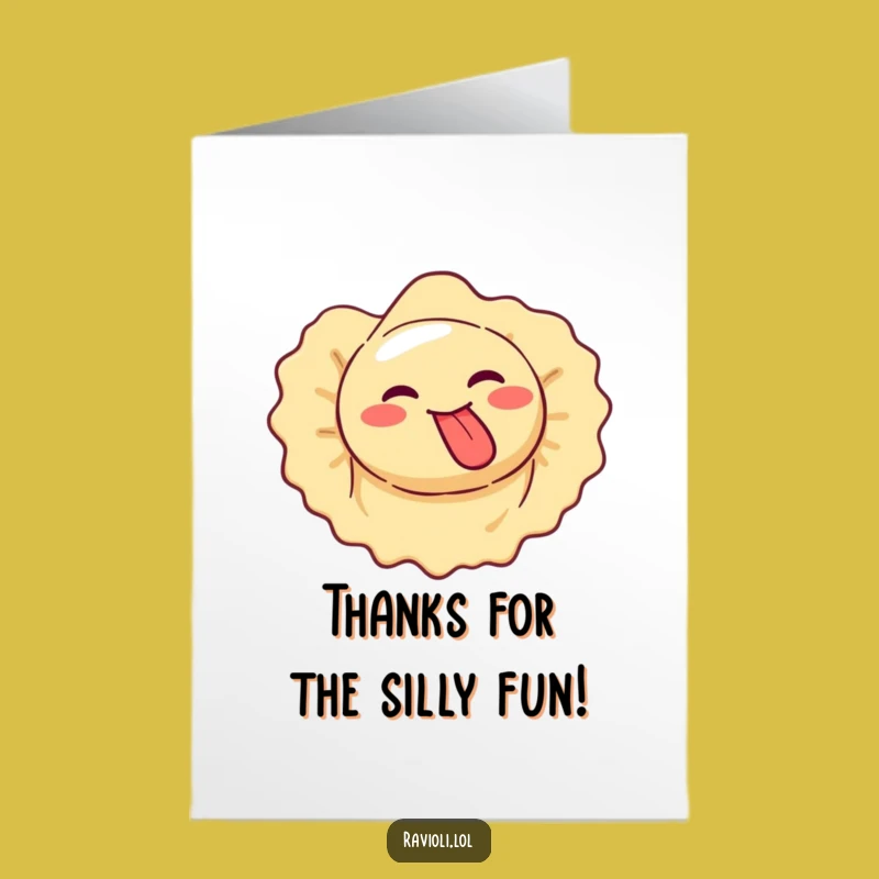 Free Printable Thank You Card: Whirling Ravioli Says Thanks! Downloadable Appreciation Gift