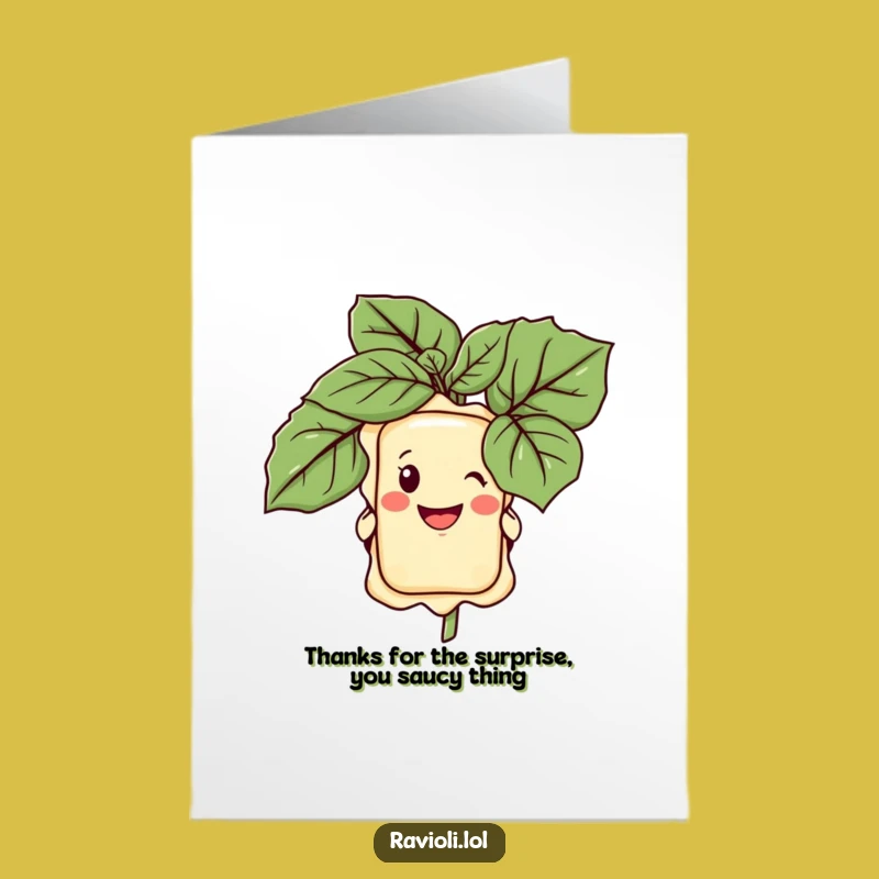 Free Printable Thank You Card: Adorable Ravioli Thanks, Italian Food Humor, Downloadable Appreciation