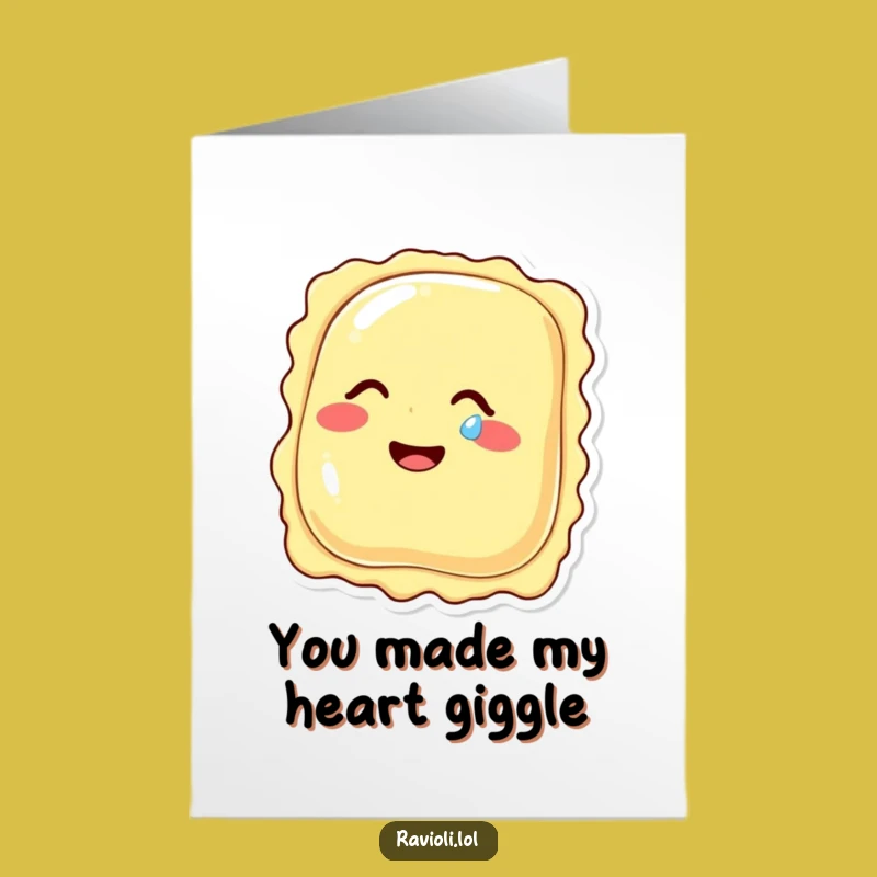 Free Printable Giggling Ravioli Thank You Card: Humorous Downloadable Gift for Gratitude