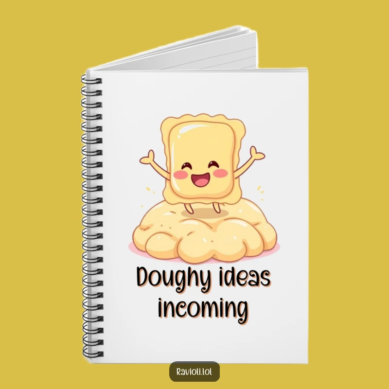 Funny Ravioli Dough Bounce Notebook: Jot Down Your Italian Dreams