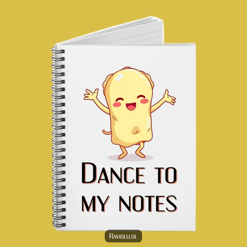 Funny Dancing Ravioli Notebook - Hilarious Clumsy Moves Journal