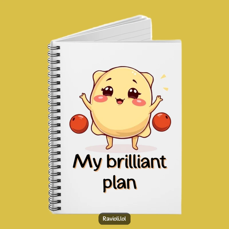Funny Juggling Ravioli Notebook: Write Down Recipes with This Hilarious & Funny Gift Journal