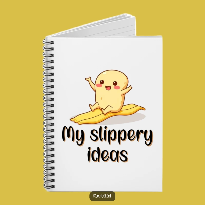 Funny Ravioli Banana Slip Notebook: Jot Down Laughs with this Cartoon Book