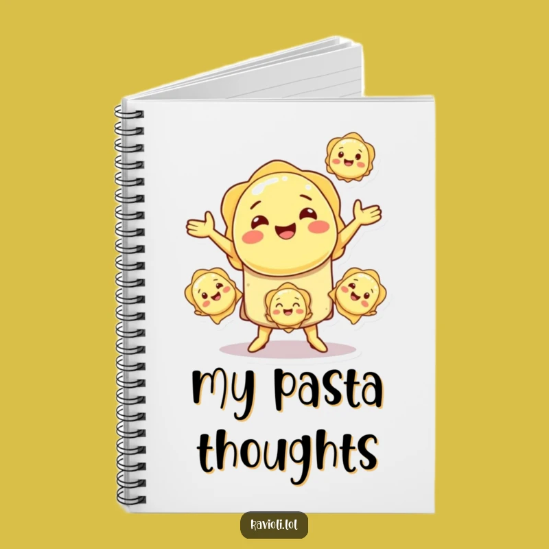 Funny Ravioli Juggling Notebook: Recipe Ideas, Perfect Humorous Journal