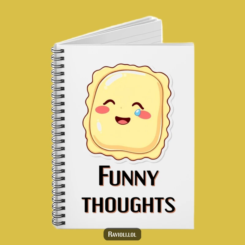 Funny Ravioli Giggling Tear Notebook - Capture Your Laughs & Ideas Gift
