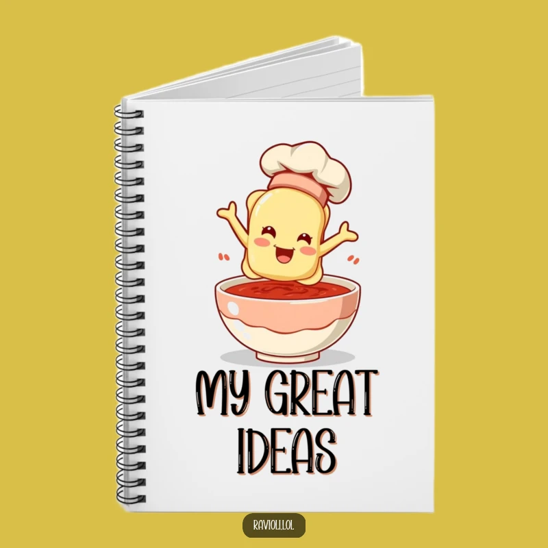 Funny Chef Ravioli Notebook: Jot Down Recipes with This Hilarious Funny Gift Journal