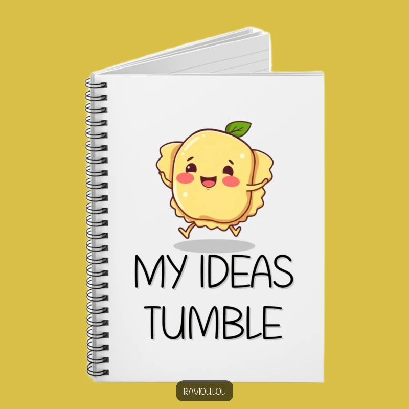 Funny Ravioli Notebook: Hilarious Tripping Pasta Pages, Perfect Gift for Notes