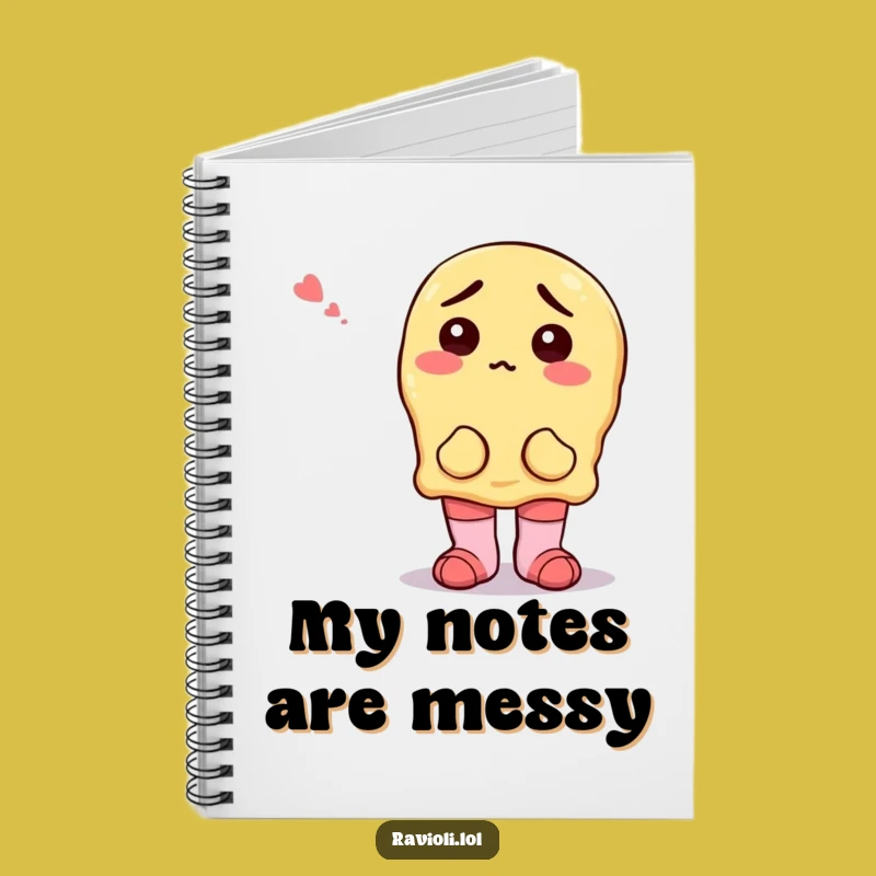 Funny Ravioli Mismatched Socks Notebook - Jot Down Confused Ideas Gift